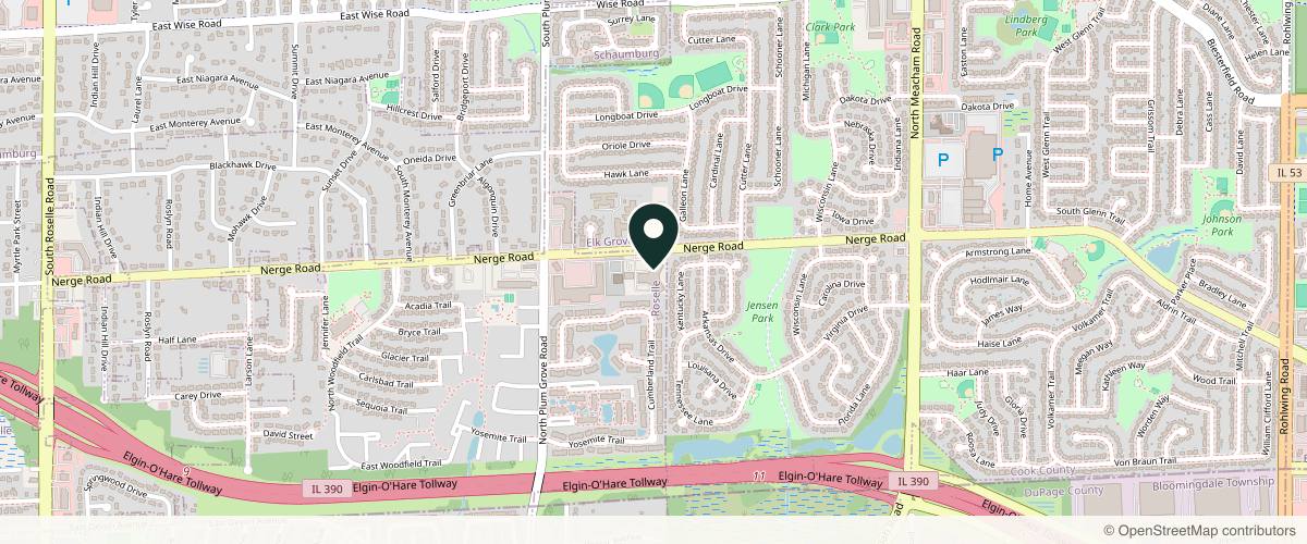 Map showing the exact location of The Sculpt Spa at 975 E Nerge Rd n40, Roselle, IL 60172, USA