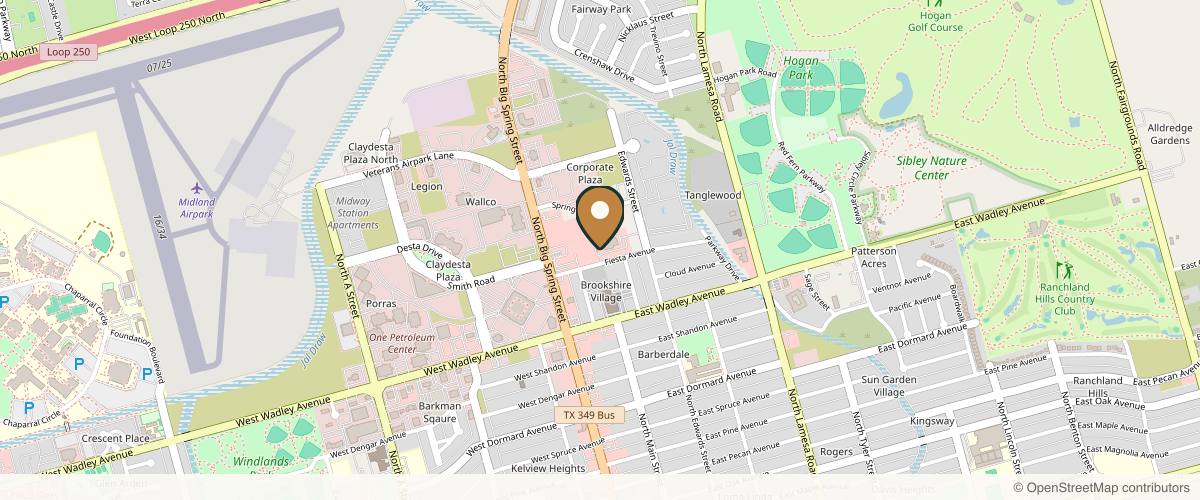 Map showing the exact location of The Silk Head Spa - Facial Midland at 200 Spring Park Dr Ste 109, Midland, TX 79705, USA