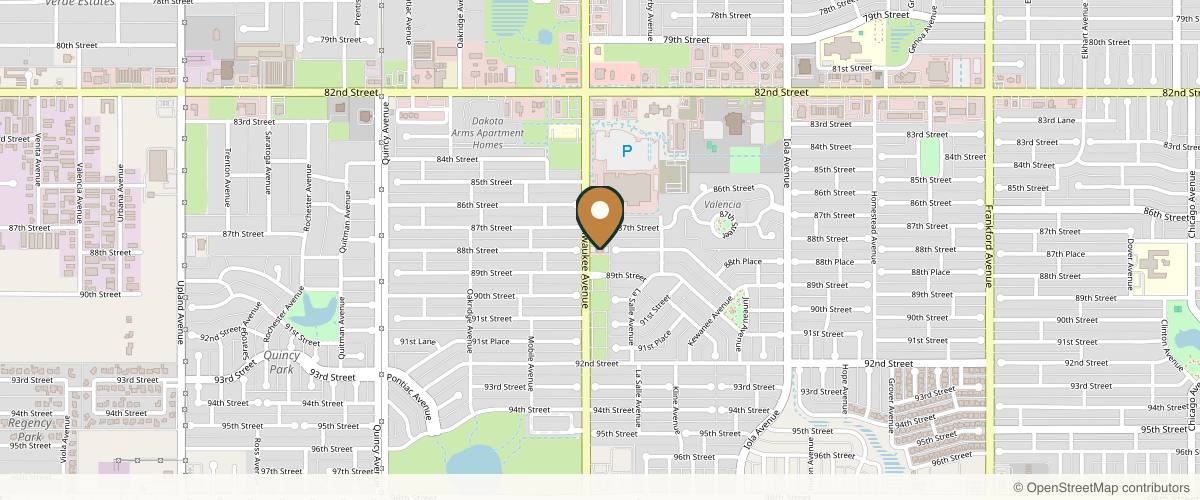 Map showing the exact location of The Spa by Sheena at 8713 Milwaukee Ave #200, Lubbock, TX 79424, USA