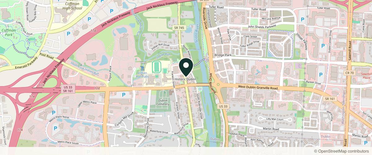 Map showing the exact location of The Tox Dublin at 38 N High St Ste 200, Dublin, OH 43017, USA