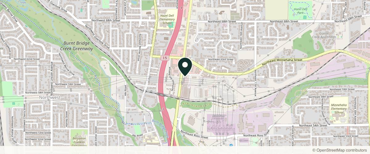 Map showing the exact location of The Valentine Clinic at 717 NE 61st St #102, Vancouver, WA 98665, USA