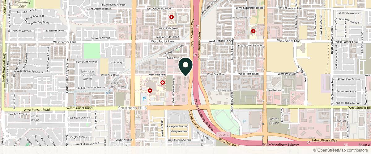 Map showing the exact location of Thomas Dermatology at 9097 W Post Rd #100, Las Vegas, NV 89148