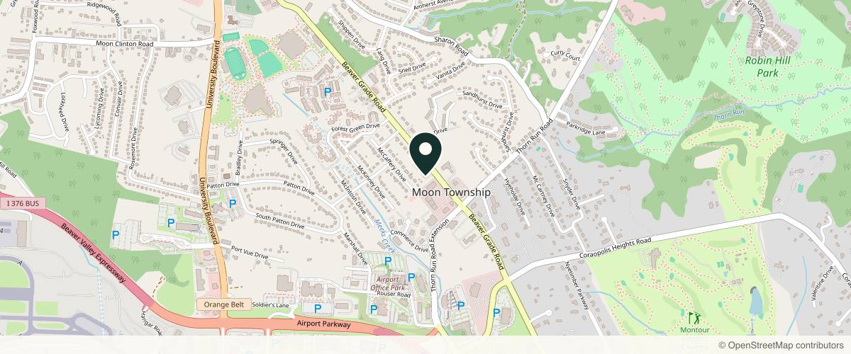 Map showing the exact location of Three Rivers Dermatology at 980 Beaver Grade Rd #10a, Coraopolis, PA 15108