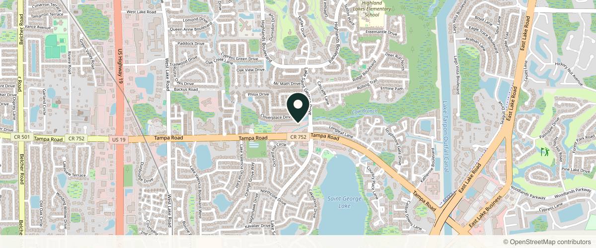 Map showing the exact location of Timeless Aesthetics at 3343 Tampa Rd, Palm Harbor, FL 34684, USA