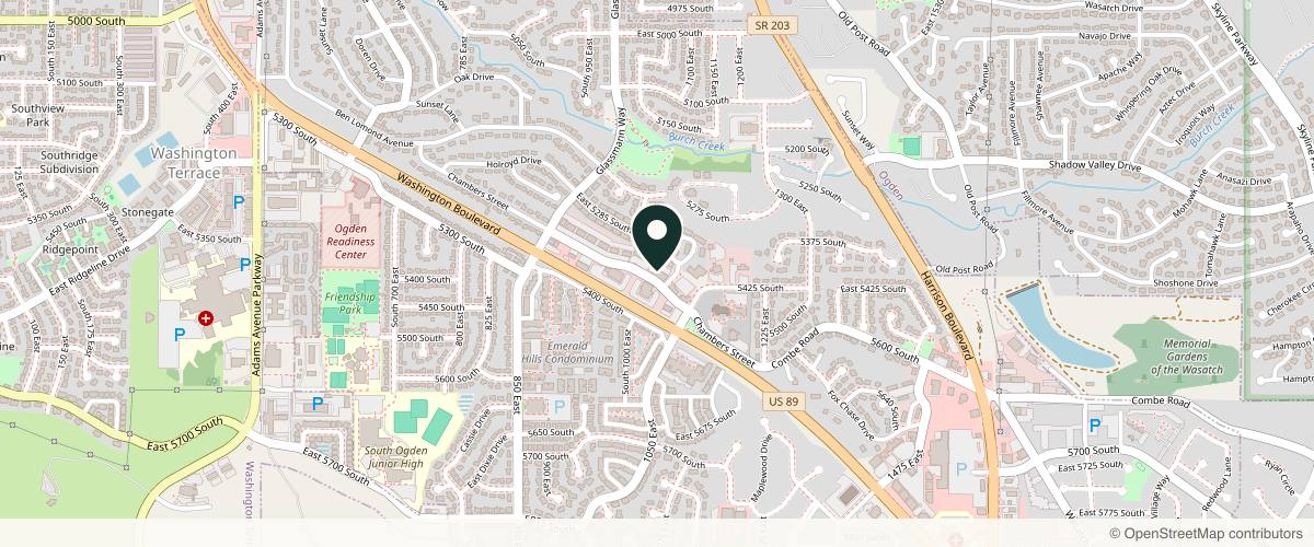 Map showing the exact location of Timeless Skin and Wellness at 982 Chambers St, South Ogden, UT 84403, USA
