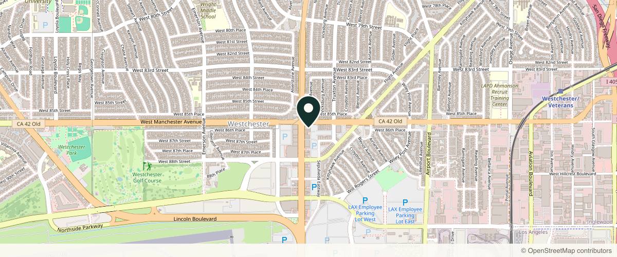 Map showing the exact location of Total Body Aesthetic at 8610 S Sepulveda Blvd #100, Los Angeles, CA 90045, USA