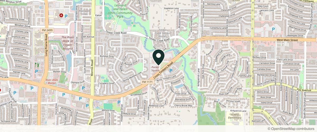 Map showing the exact location of Total Med Solutions - Flower Mound at 950 Parker Square Rd, Flower Mound, TX 75028, USA