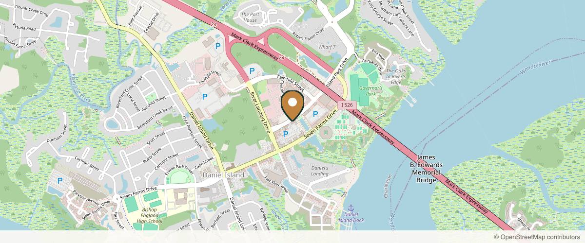 Map showing the exact location of Totality Medispa at 885 Island Park Dr Ste b, Daniel Island, SC 29492, USA