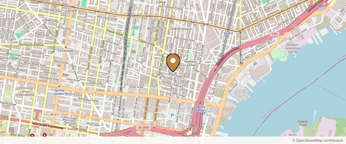 Map showing the exact location of Touch Aesthetic at 808 N 4th St, Philadelphia, PA 19123, USA