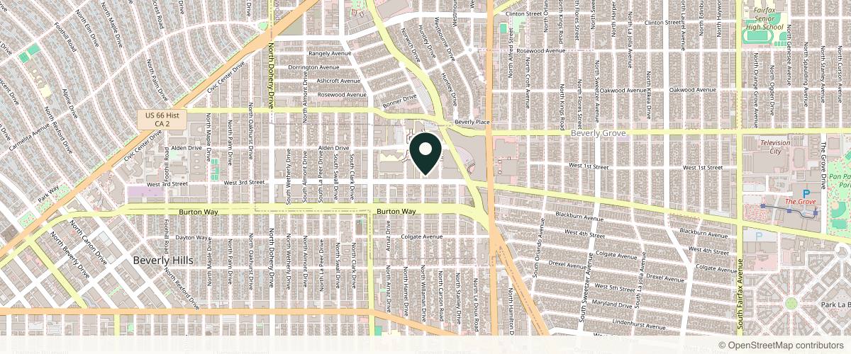 Map showing the exact location of Tower Dermatology at 8631 W 3rd St #1035, Los Angeles, CA 90048