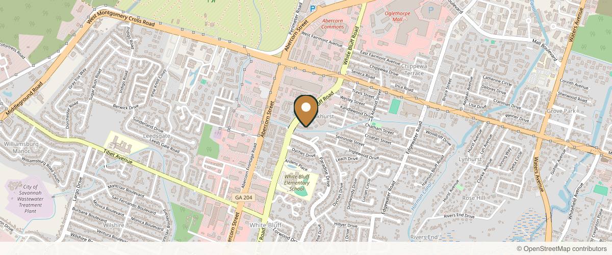 Map showing the exact location of Tox Medspa by Nurse Dallas at 9100 White Bluff Rd Ste 301, Savannah, GA 31406, USA