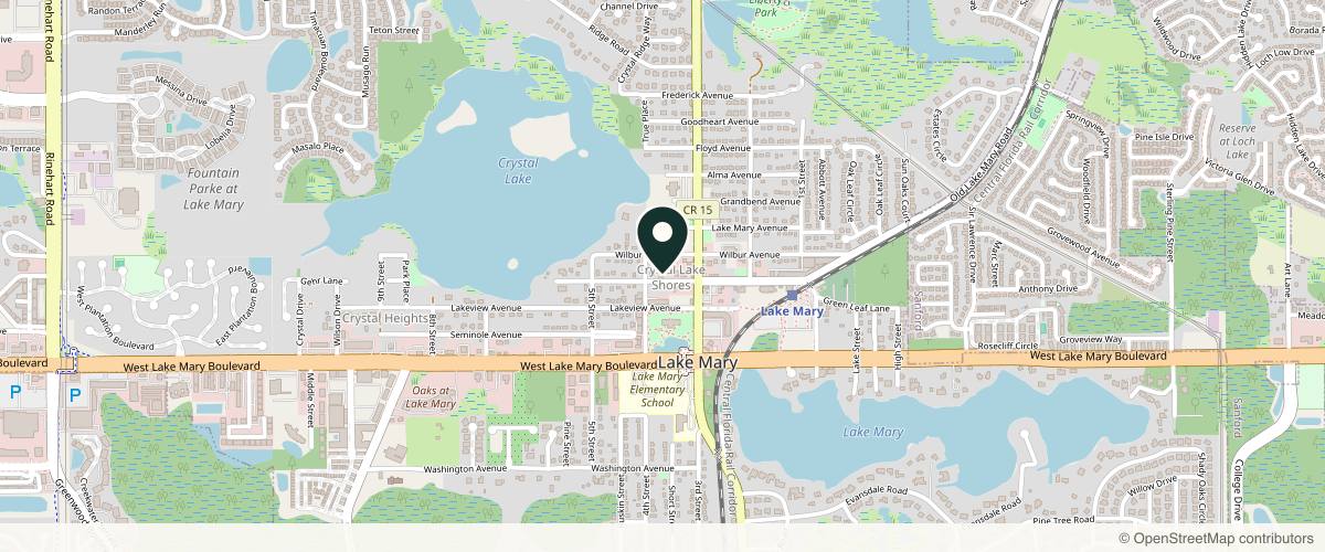 Map showing the exact location of Trés Jolie Medical Spa at 138 W Crystal Lake Ave #1100, Lake Mary, FL 32746, USA