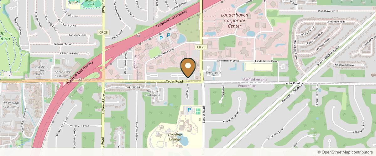 Map showing the exact location of Trouvé Medspa at 30055 Cedar Rd, Mayfield Heights, OH 44124, USA