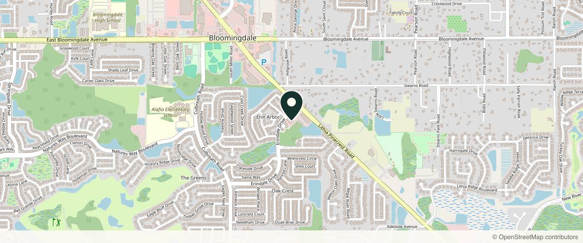 Map showing the exact location of TRU Aesthetics at 3654 Erindale Dr, Valrico, FL 33596, USA