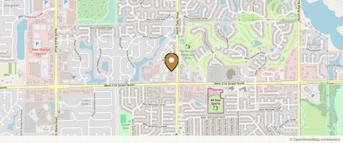 Map showing the exact location of True to You, PLLC at Sola Salon Studios, 2243 N Tyler Rd Suite 115 Studio 506, Wichita, KS 67205, USA