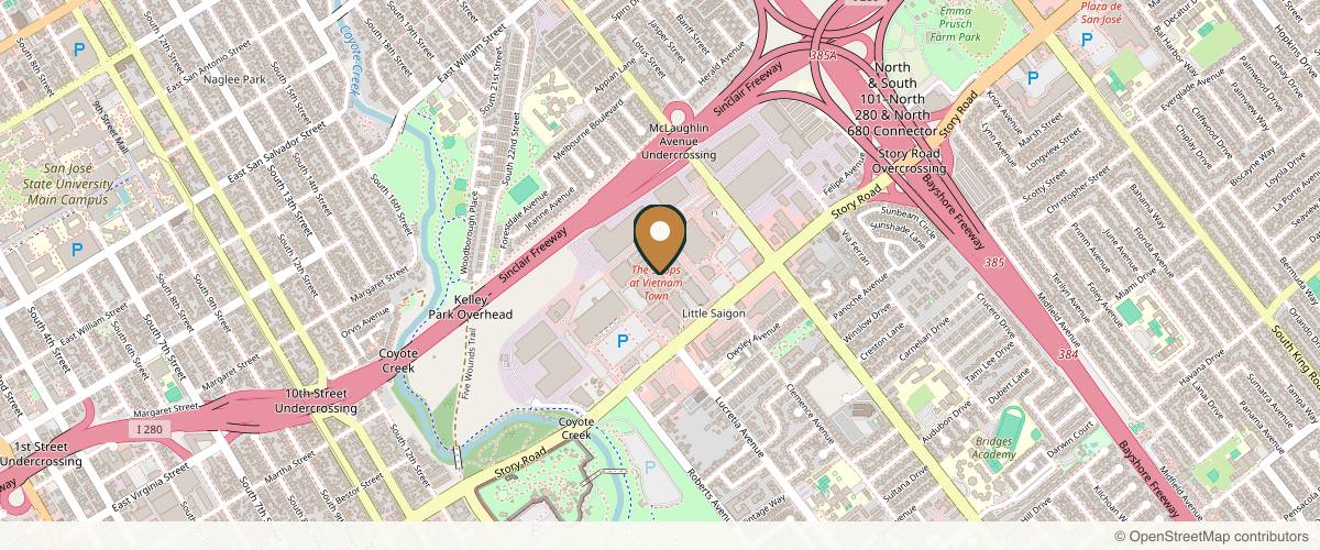 Map showing the exact location of True You Aesthetic at 969 Story Rd Ste 6060A, San Jose, CA 95122, USA