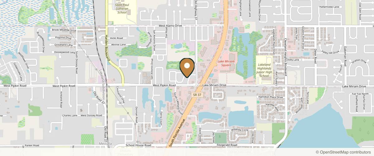 Map showing the exact location of TrueMedSpa at 4935 Southfork Dr, Lakeland, FL 33813, USA