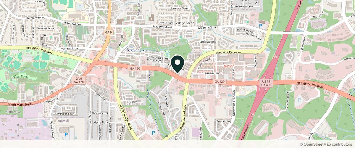 Map showing the exact location of Truffles Aesthetics at 2500 Old Milton Pkwy #125, Alpharetta, GA 30009, USA