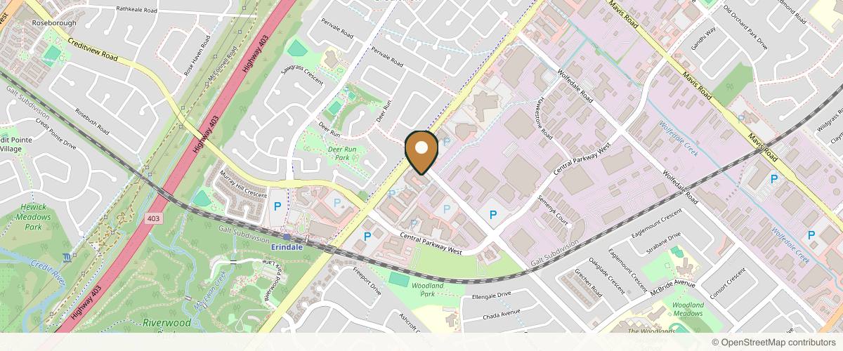 Map showing the exact location of TS Medical Aesthetics at 1100 Burnhamthorpe Rd W #8, Mississauga, ON L5C 4G4, Canada