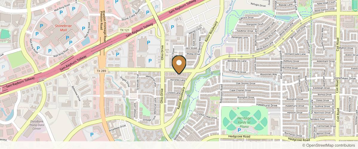Map showing the exact location of Ultimate Image MedSpa at 4674 McDermott Rd #309, Plano, TX 75024, USA