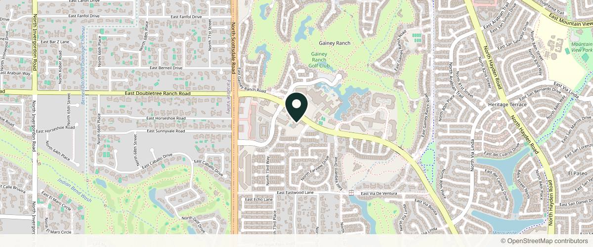 Map showing the exact location of Ultra Smooth Skin at 7477 E Doubletree Ranch Rd, Scottsdale, AZ 85258, USA