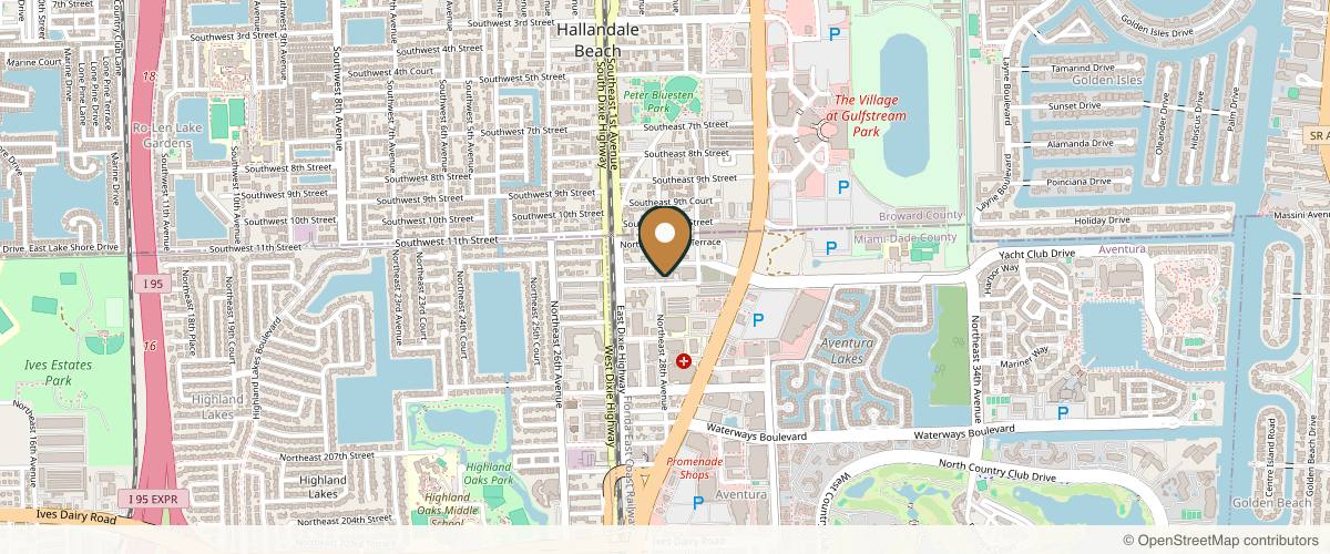 Map showing the exact location of Unique Clinic at 2801 NE 213th St Unit 1111 Floor 11, Aventura, FL 33180, USA