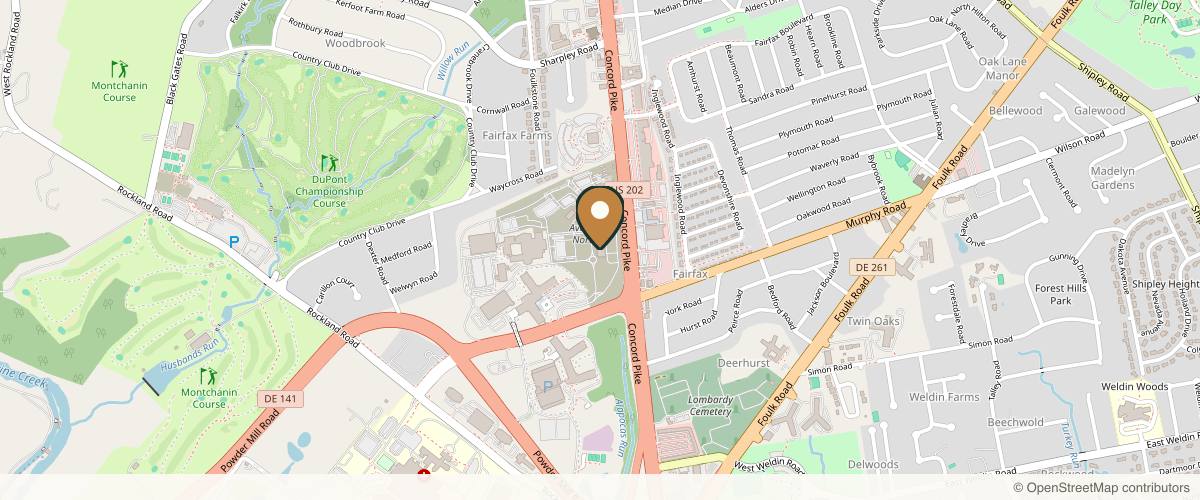 Map showing the exact location of Unveil Medical Aesthetics & Wellness at 3204 Ave N Blvd, Wilmington, DE 19803, USA