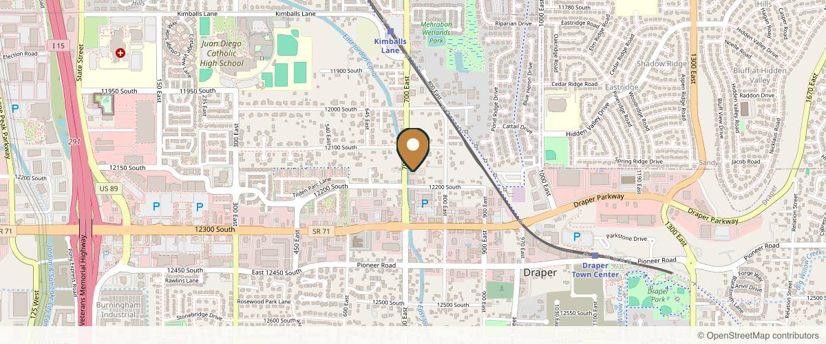 Map showing the exact location of Utah Facial Plastics - Draper at 723 12200 S Ste 200, Draper, UT 84020, USA