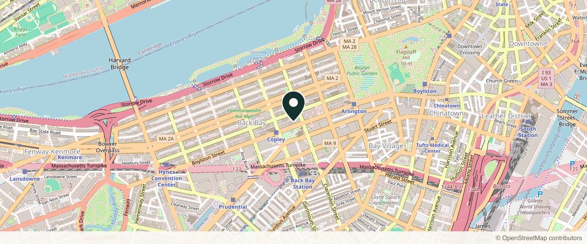 Map showing the exact location of Vega Vitality MedSpa & Wellness - Back Bay Boston at 551 Boylston St 4th floor, Boston, MA 02116, USA