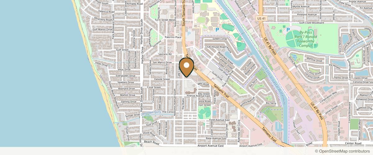 Map showing the exact location of Venice Day Spa at 775 The Rialto, Venice, FL 34285, USA