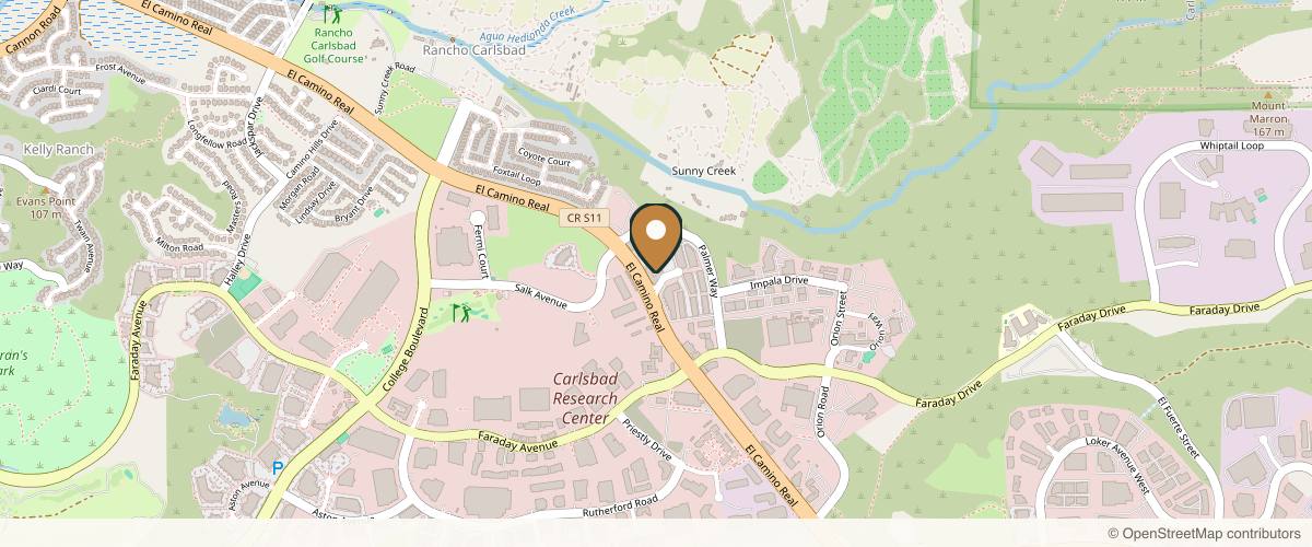 Map showing the exact location of Venus Med Spa at 5650 El Camino Real Ste 110 unit 110, Carlsbad, CA 92008, USA