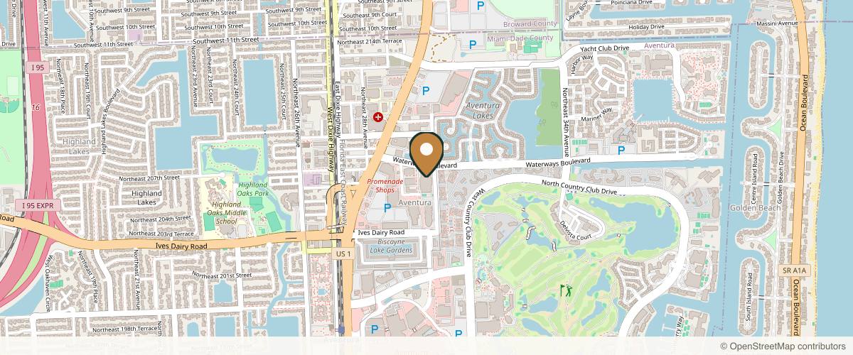 Map showing the exact location of VIO Med Spa | Aventura at 2980 NE 207th St Ste 111, Aventura, FL 33180, USA