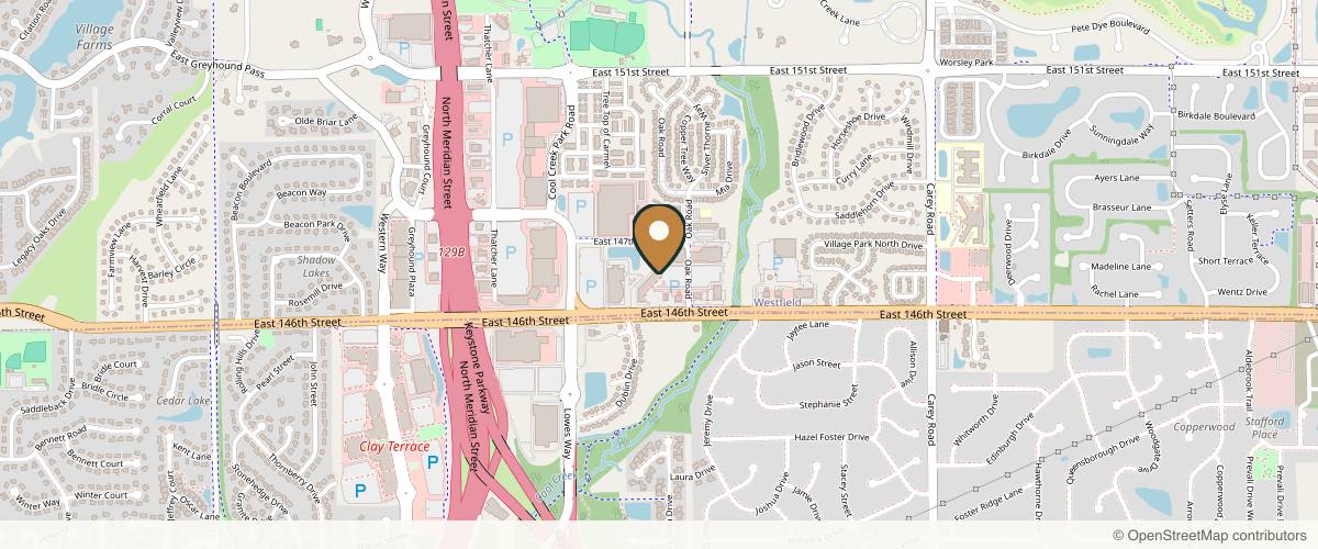 Map showing the exact location of VIO Med Spa | Carmel at 2454 E 146th St, Carmel, IN 46033, USA