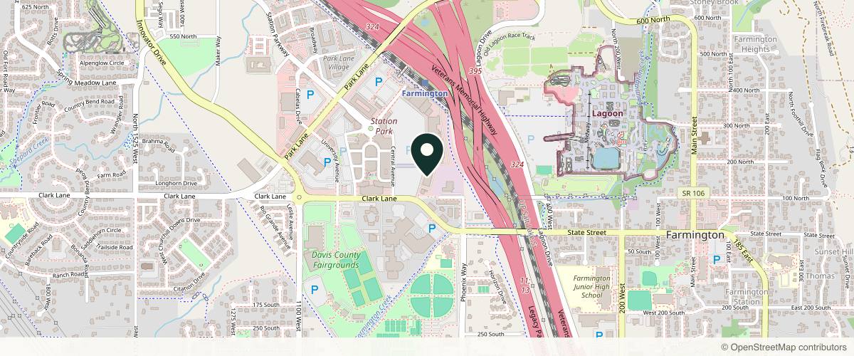 Map showing the exact location of VIO Med Spa | Farmington at 134 Station Pkwy, Farmington, UT 84025, USA