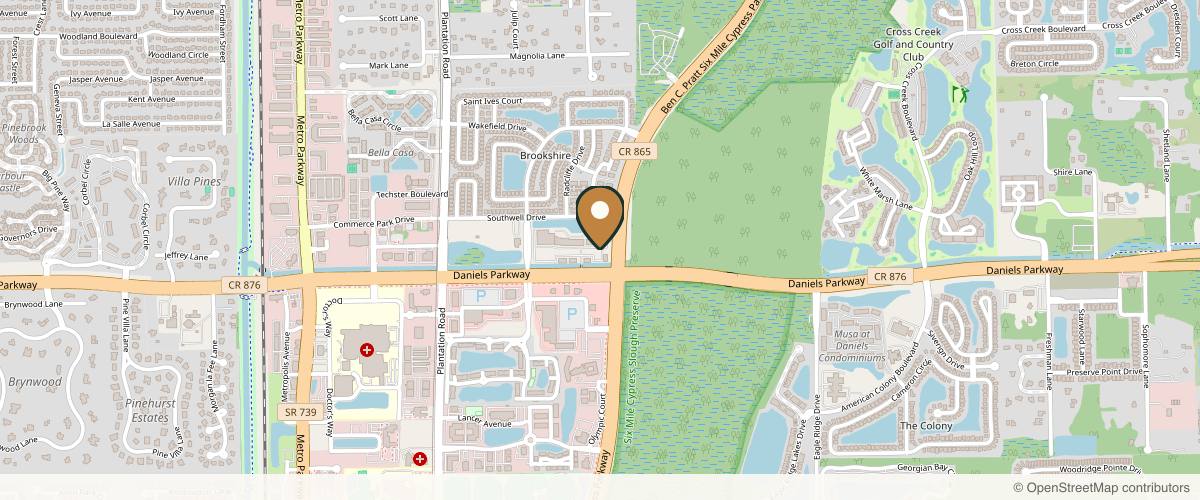 Map showing the exact location of VIO Med Spa | Fort Myers at 6921 Daniels Pkwy #195, Fort Myers, FL 33912, USA