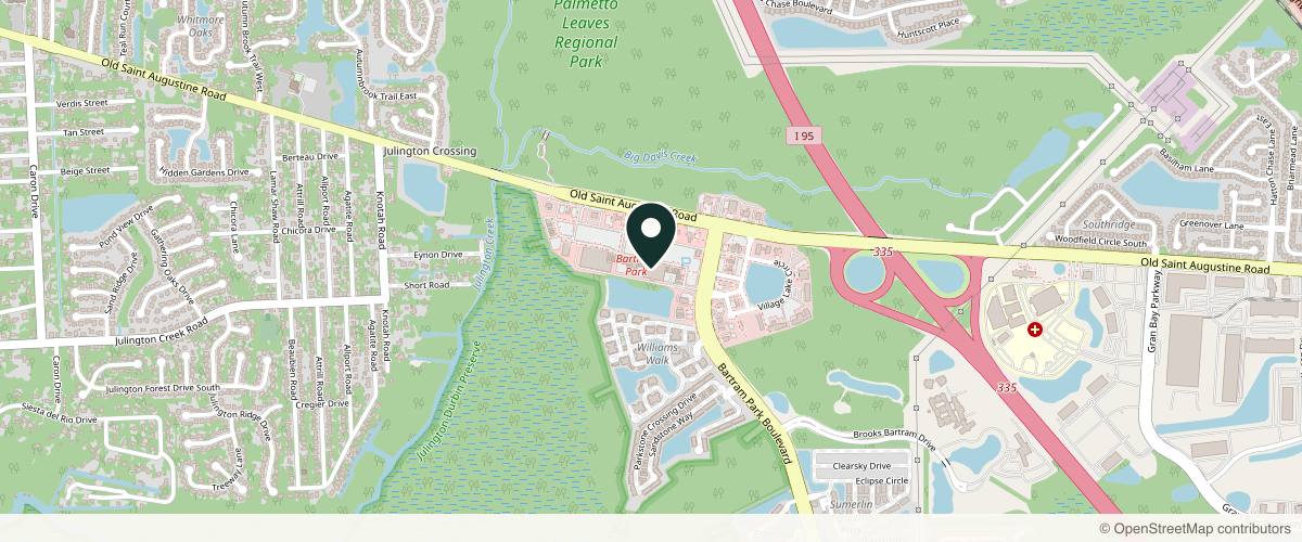 Map showing the exact location of VIO Med Spa | Jacksonville at 13820 Old St Augustine Rd Unit 401, Jacksonville, FL 32258, USA