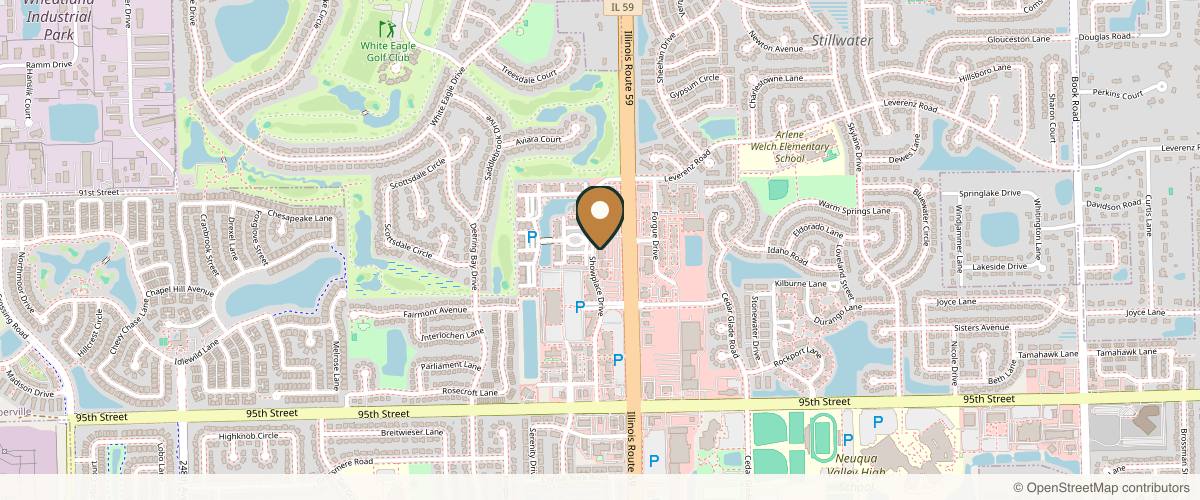 Map showing the exact location of VIO Med Spa | Naperville at 2720 Showplace Dr #107, Naperville, IL 60564, USA