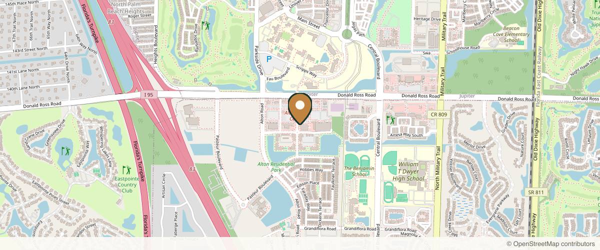 Map showing the exact location of VIO Med Spa | Palm Beach Gardens at 5270 Donald Ross Rd Ste 100, Palm Beach Gardens, FL 33418, USA