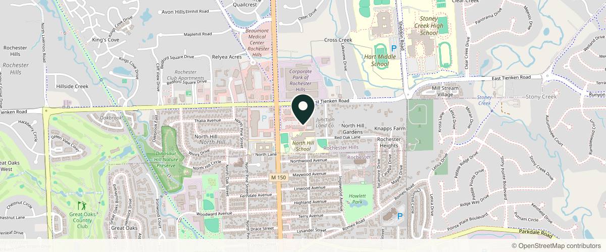 Map showing the exact location of VIO Med Spa | Rochester at 1434 N Rochester Rd, Rochester Hills, MI 48307, USA