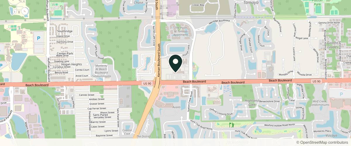 Map showing the exact location of VIO Med Spa | Tamaya at 12675 Beach Blvd Suite 100, Jacksonville, FL 32246, USA