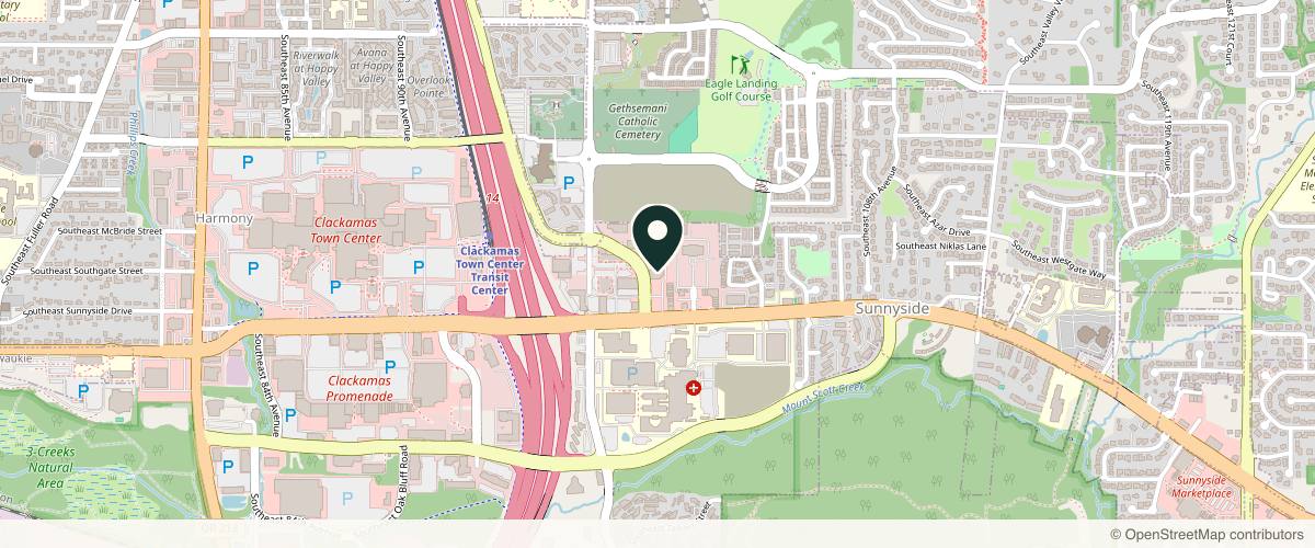 Map showing the exact location of VIP Medispa at 10001 SE Sunnyside Rd Ste. #120, Clackamas, OR 97015, USA