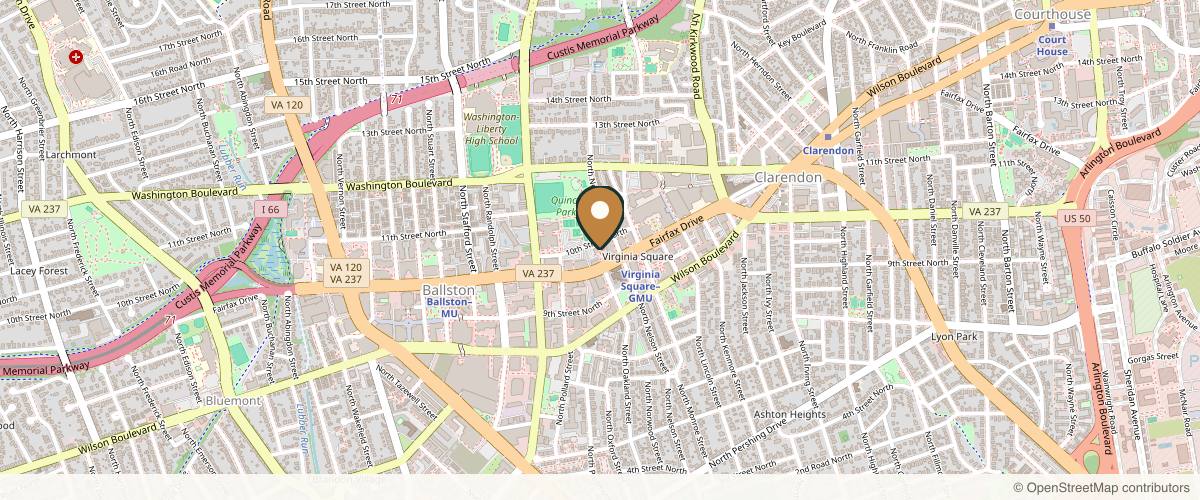 Map showing the exact location of Vishka Skincare MedSpa at 3801 Fairfax Dr suit 31A, Arlington, VA 22203, USA