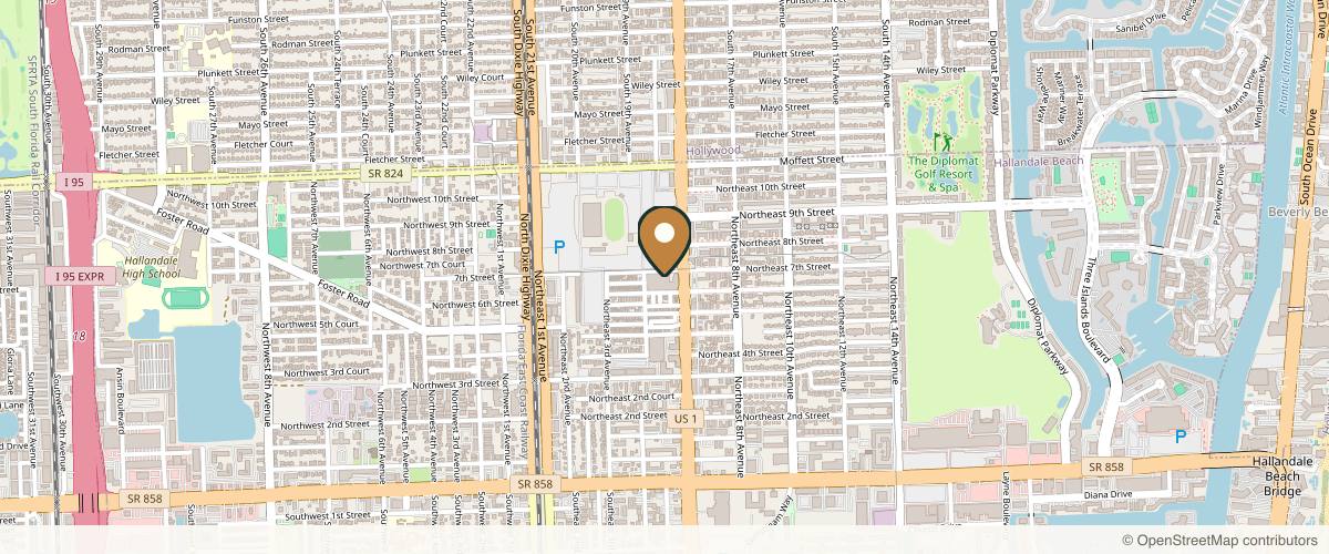 Map showing the exact location of Vital MedSpa | Morpheus8 Burst Specialist at 601 N Federal Hwy Ste 301-38, Hallandale Beach, FL 33009, USA