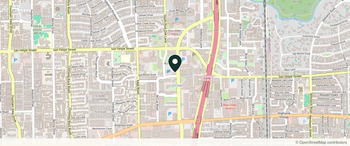 Map showing the exact location of Vitalyc Medspa | Houston at 1800 Post Oak Blvd #6130, Houston, TX 77056, USA