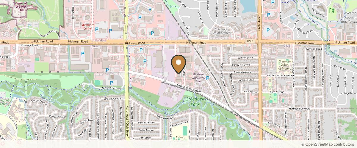 Map showing the exact location of vIVid Wellness + Aesthetics at 1980 NW 94th St Ste E/F, Clive, IA 50325, USA