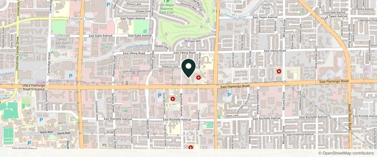 Map showing the exact location of Vivida Dermatology at 2110 E Flamingo Rd Unit 216, Las Vegas, NV 89119