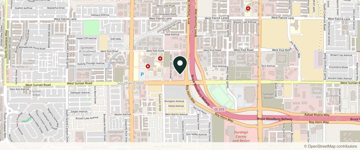 Map showing the exact location of Vivida Dermatology at 6460 Medical Center St Ste 200 & 350, Las Vegas, NV 89148