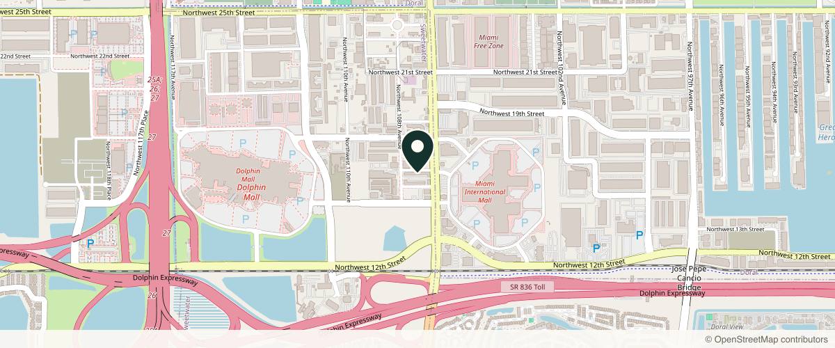 Map showing the exact location of Vizage Aesthetic Center. at 1470 NW 107th Ave R, Doral, FL 33172, USA