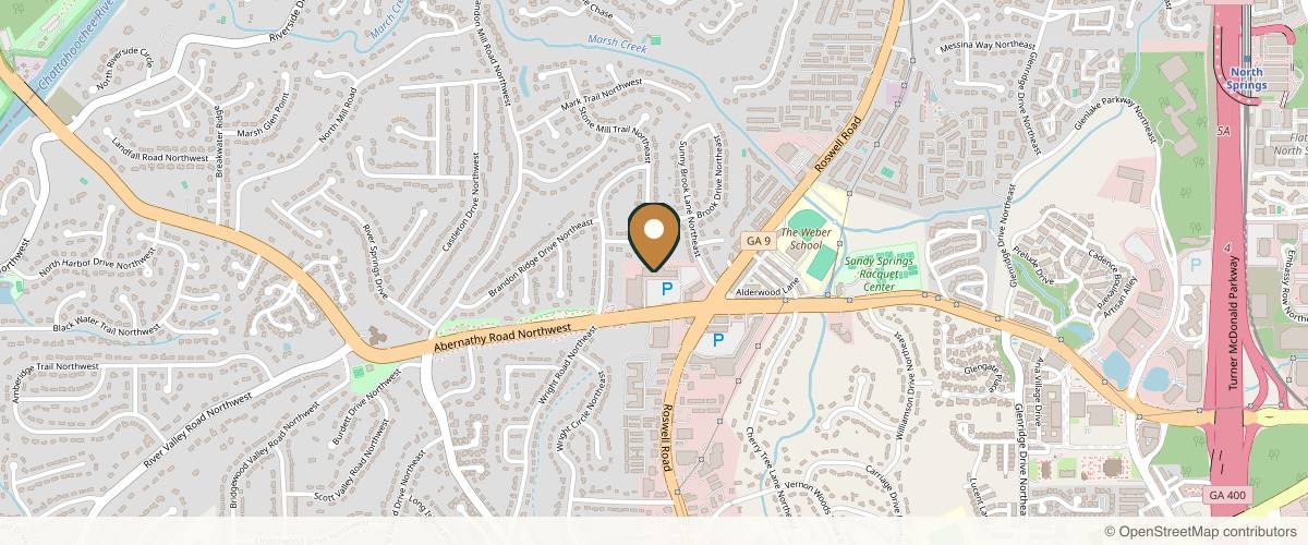 Map showing the exact location of Vrai Aesthetics and Concierge at 6690 Roswell Rd #510, Sandy Springs, GA 30328, USA