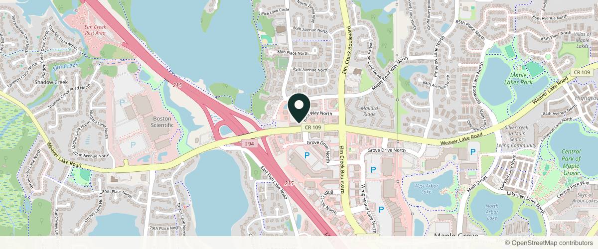 Map showing the exact location of Vytality Wellness & Medical Aesthetics at 13784 83rd Way N #200, Maple Grove, MN 55369, USA